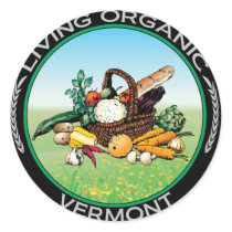 Organic Vermont stickers by goinggreenorganic Organic Vermont stickers