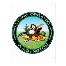 Organic Washington Post Cards