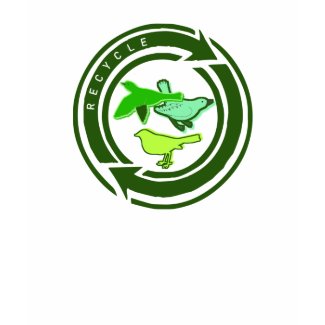Organic Womens Recycle Birds T-Shirt