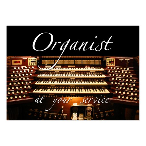 Organist at your service business card #4