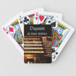 Organist at your service playing cards playing cards