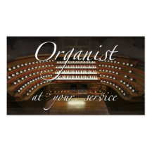 Organist business cards - at your service
