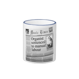 Organist headlines (UK spelling) - Mug