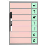 Organize Your Week - Dry Erase Board