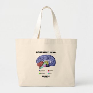 Organized Mind Inside (Anatomical Brain Attitude) Bags