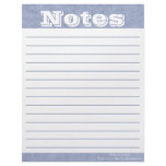 Organizing Forms- Moody Blues- Notes Letterhead