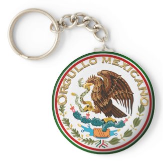 Orgullo Mexicano (Eagle from Mexican Flag) keychain