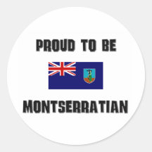 Orgulloso ser MONTSERRATIAN Pegatina