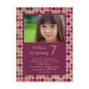 Orient Dots Burgundy • Birthday Party Invitation postcards by CSKidsOccasions Orient Dots Burgundy • Birthday Party Invitation postcards
