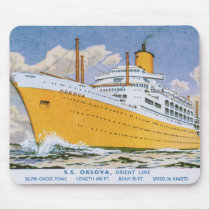 Orient Line's ss Orsova Mousepad by RetroCommunications Orient Line's ss Orsova Mousepad