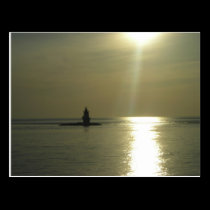 Orient Point Lighthouse Sunset 1 postcards