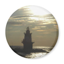 Orient Point Lighthouse Sunset 3 magnets