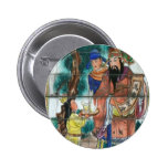 Oriental art at Geothermal Valley, Taiwan Pinback Buttons