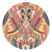 Oriental Art Nouveau Stickers