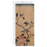 Oriental Camellia and Warbler Custom Rack Card