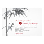 Oriental Chinese Asian Bamboo Tree Wedding Invite invitations