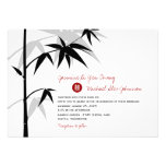 Oriental Chinese Asian Bamboo Tree Wedding Invite invitations
