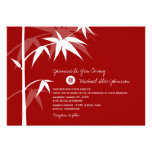Oriental Chinese Asian Bamboo Tree Wedding Invite invitations