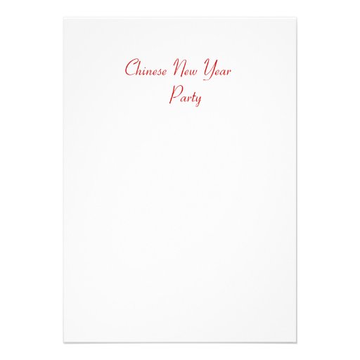 Oriental Chinese Invitation
