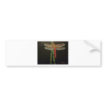 Oriental Dragonfly Bumper Sticker