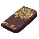 Oriental Fancy Persian Paisley Leaves Red, Yellow Folio Planners