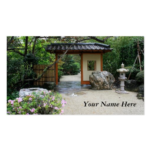 Oriental Garden Gate Business Card