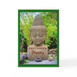 Oriental Goddess Garden Statue, Encouragement Greeting Card