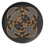 Oriental Inspired Plate in Black