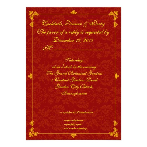 Oriental Jade double happiness wedding invitations