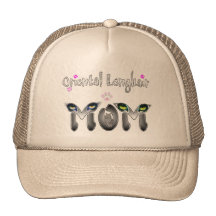 Oriental Longhair Cat Mom Gifts Mesh Hat