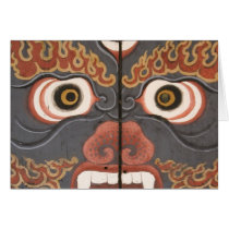 Oriental \Mask from Bhutan Greeting Cards