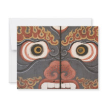 Oriental \Mask from Bhutan invitations