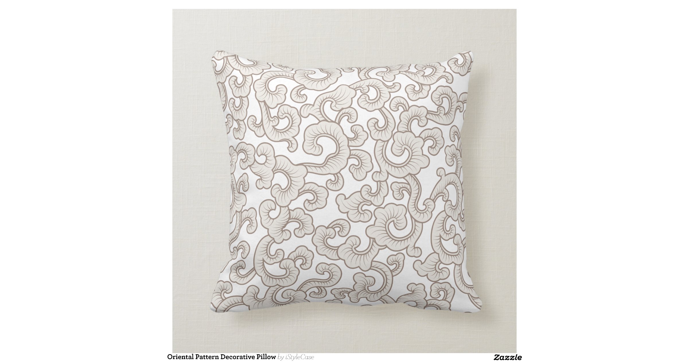 Oriental Pattern Decorative Pillow Zazzle