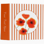 Oriental Poppies Binder