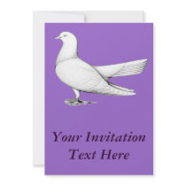 Oriental Roller:  Flying Type Personalized Invitation