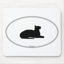 Oriental Shorthair Silhouette mousepads