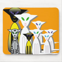 Oriental Shorthair wild duck Siamese cats mousepad