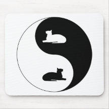 Oriental Shorthair Yin Yang Mouse Pads