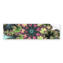 Oriental Star - colorful mesmerizing fractal art Bumper Sticker