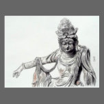 Oriental Statue -2 postcards