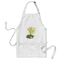 Oriental style blossom tree aprons