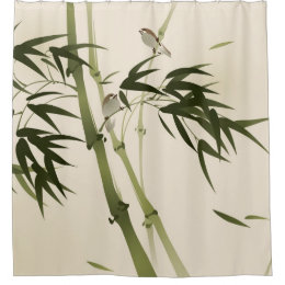 Oriental style painting, bamboo branches