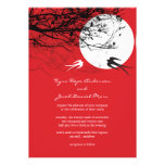 Oriental Swallows in Moonlight Chinese Wedding Custom Announcement
