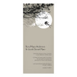 Oriental Swallows in Moonlight Chinese Wedding Custom Announcement