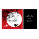 Oriental Swallows in Moonlight Place Card / Gift / business cards