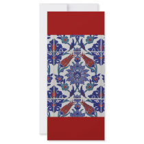 oriental-tile-pattern full color rack card