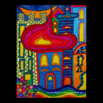 Oriental Village Poster posters