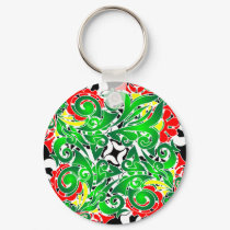 oriental vivid pattern keychains by VioDeSign oriental vivid pattern keychains