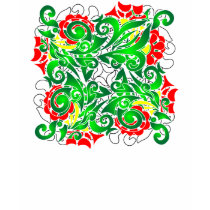 oriental vivid pattern t-shirts