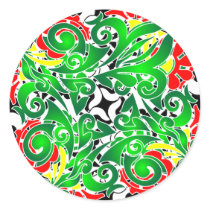 oriental vivid pattern stickers